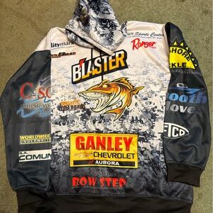 Multicolor Graphic Hoodie Fishing Tournament Fall Brawl